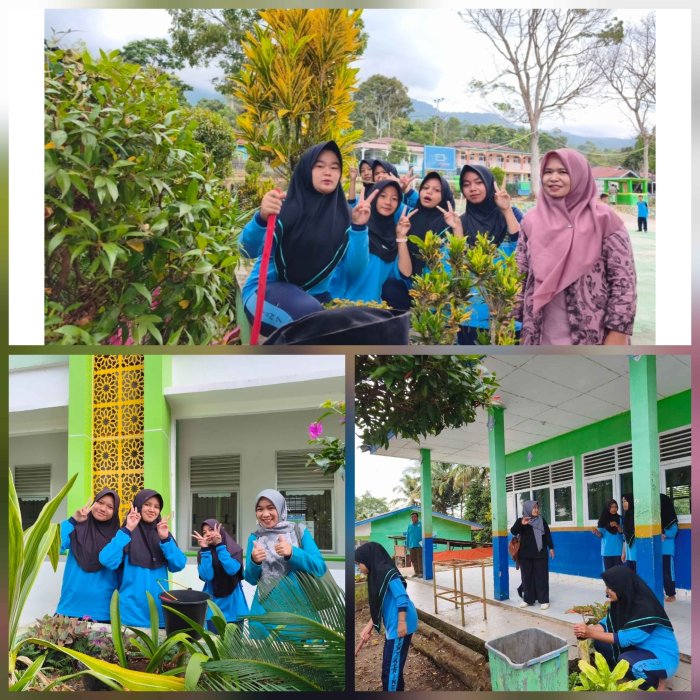 Wali Kelas Dampingi Siswa Laksanakan Kebersihan Kelas Sebelum Pembelajaran Dimulai Wali Kelas Dampingi Siswa Laksanakan Kebersihan Kelas Sebelum Pembelajaran Dimulai