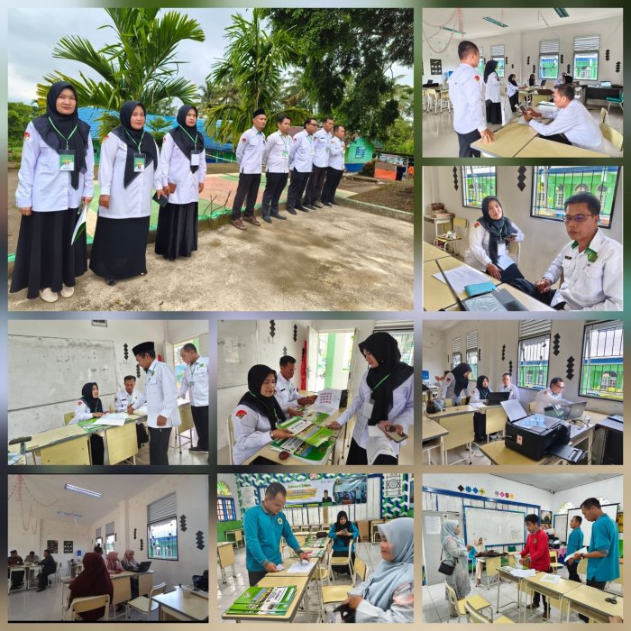 Panitia Ujian Madrasah MTsN 7 Kerinci Berperan Aktif dalam Kelancaran Ujian