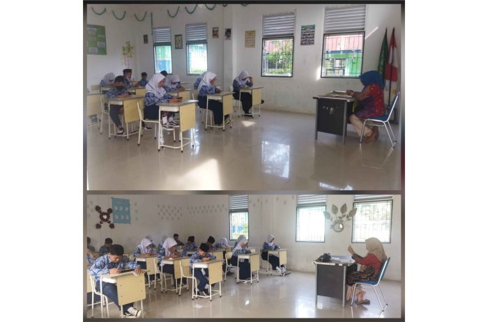 Hari Kedua Asesmen Sumatif Akhir Semester (ASAS), Siswa MTsN 7 Kerinci Mengikuti Ujian dengan Tertib dan Lancar