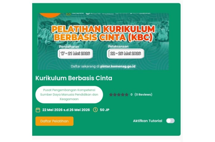 PTK MTsN 7 Kerinci Tingkatkan Kompetensi melalui Pelatihan Kurikulum Berbasis Cinta