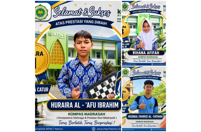 Alhamdulillah, Siswa MTsN 7 Kerinci Raih Prestasi di KOMPAS Madrasah Kabupaten Kerinci 2026 Alhamdulillah, Siswa MTsN 7 Kerinci Raih Prestasi di KOMPAS Madrasah Kabupaten Kerinci 2026