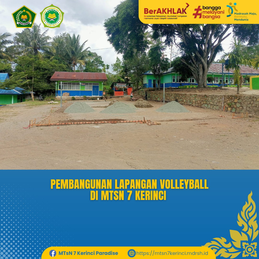 MTsN 7 Kerinci Tambah Fasilitas Olahraga dengan Membangun Lapangan Volleyball Baru MTsN 7 Kerinci Tambah Fasilitas Olahraga dengan Membangun Lapangan Volleyball Baru