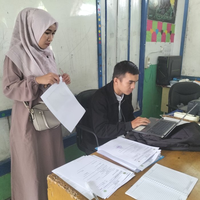 PTK MTsN 7 Kerinci Lakukan Pembaruan Data Melalui Pengajuan S36b