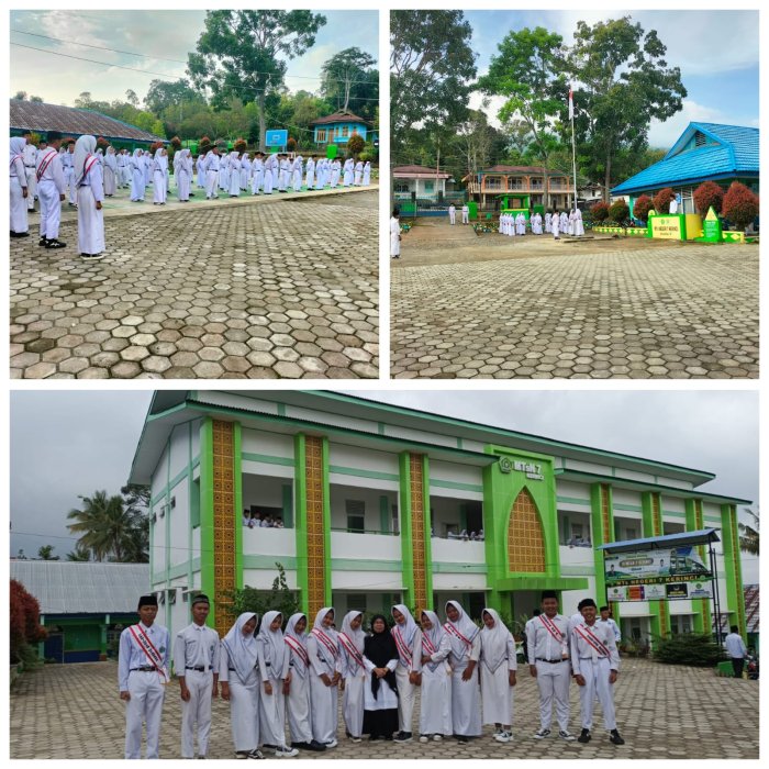 Upacara Bendera di MTsN 7 Kerinci – Penuh Makna dan Arah Pembina