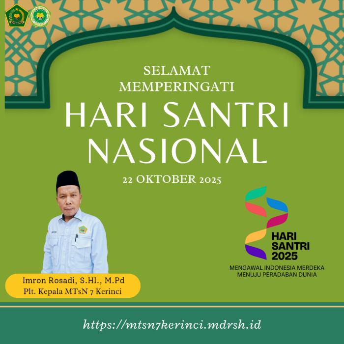 MTsN 7 Kerinci Peringati Hari Santri Nasional 2025