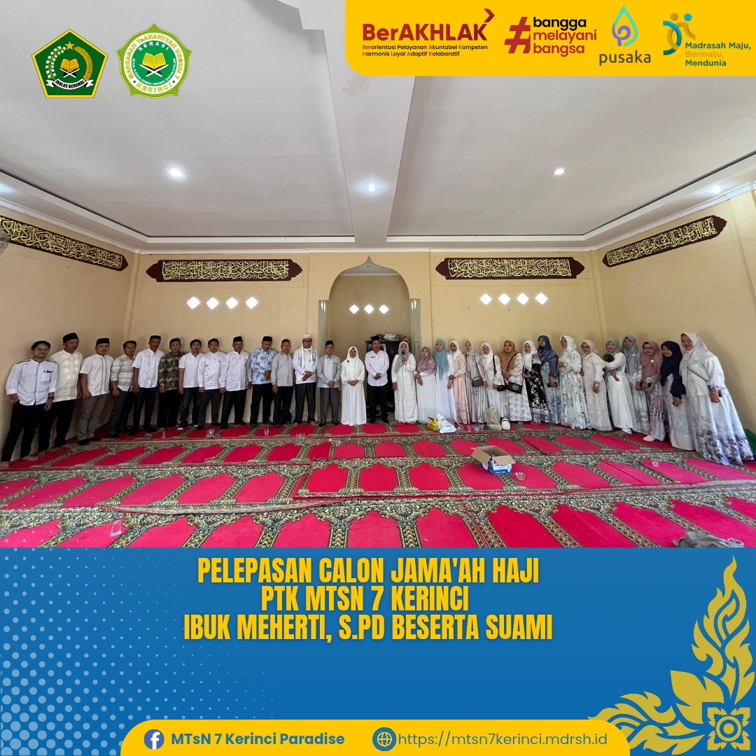 Pelepasan Calon Jamaah Haji Guru di MTsN 7 Kerinci 