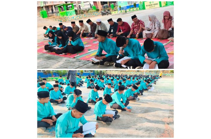 Yasinan Kelas 8C MTsN 7 Kerinci, Perkuat Nilai Keimanan dan Kebersamaan
