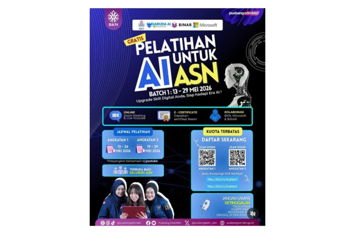 PTK MTsN 7 Kerinci Mendaftar Pelatihan AI untuk ASN