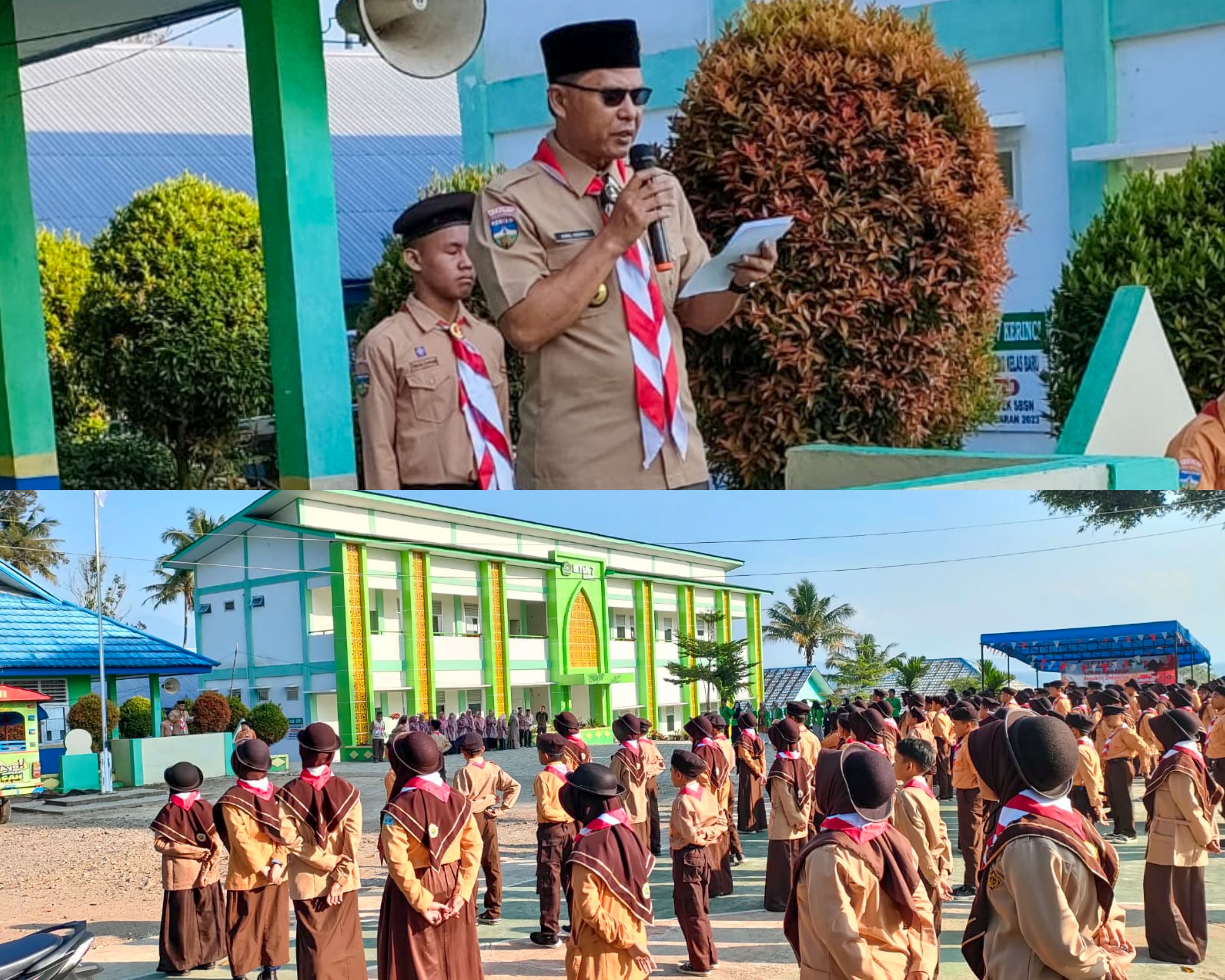 UPACARA PERINGATAN HARI PRAMUKA KE-63 TAHUN DI MTSN 7 KERINCI